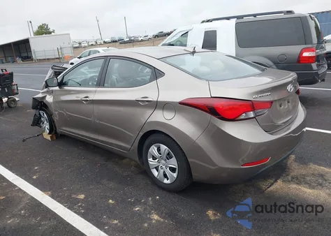 2016 Hyundai Elantra Se из США, поврежденный, VIN 5NPDH4AE0GH700058